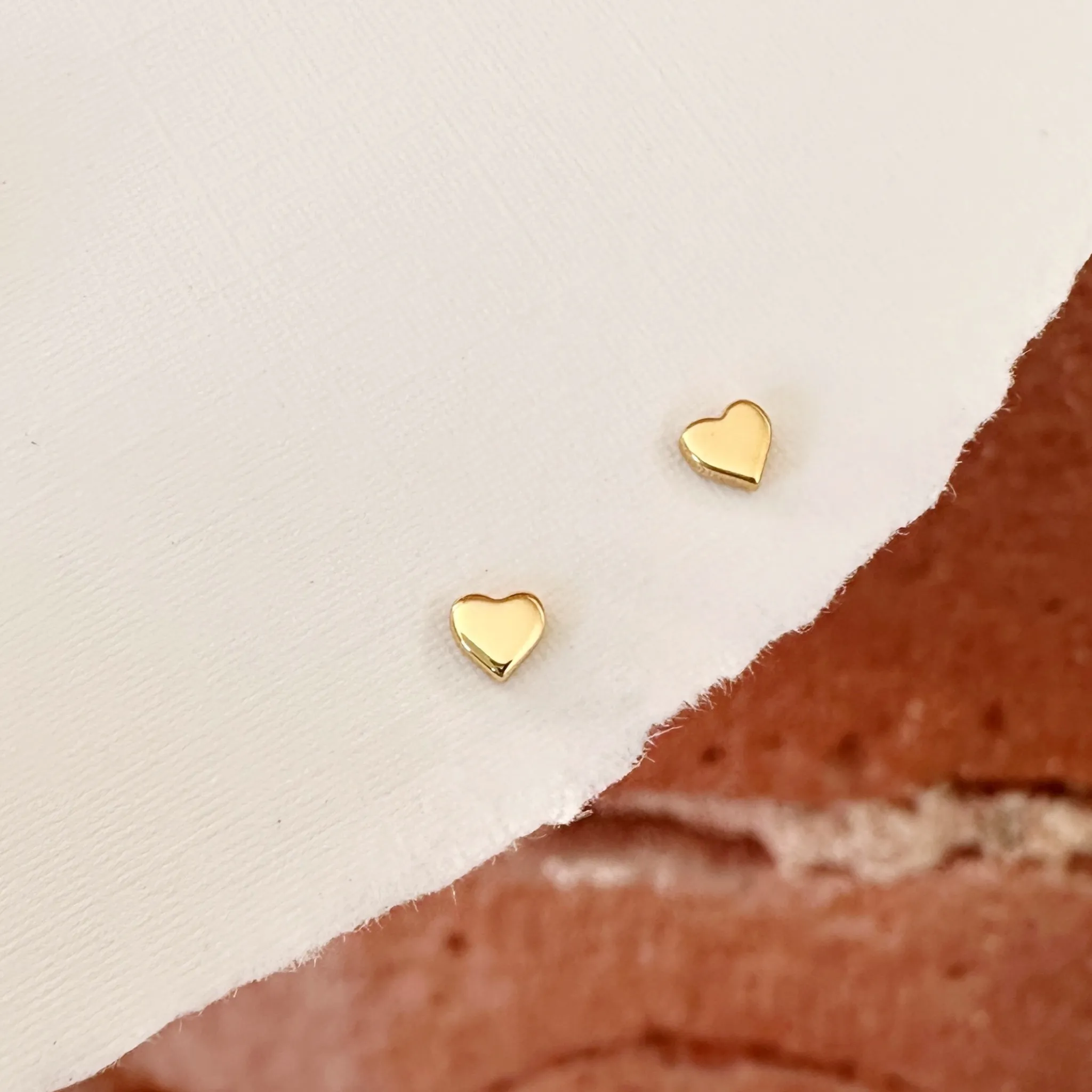 Tiny Heart Studs